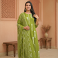 Elegant lime Block Print Kurta Set