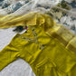 Lemon Green Hevay Chanderi Hand work Kurta Set
